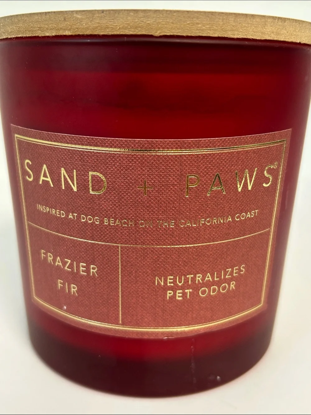 Sand + Paws NWT Unused Holiday 3 Wick Frazier Fir 21 Oz. Soy Wax Blend Candle